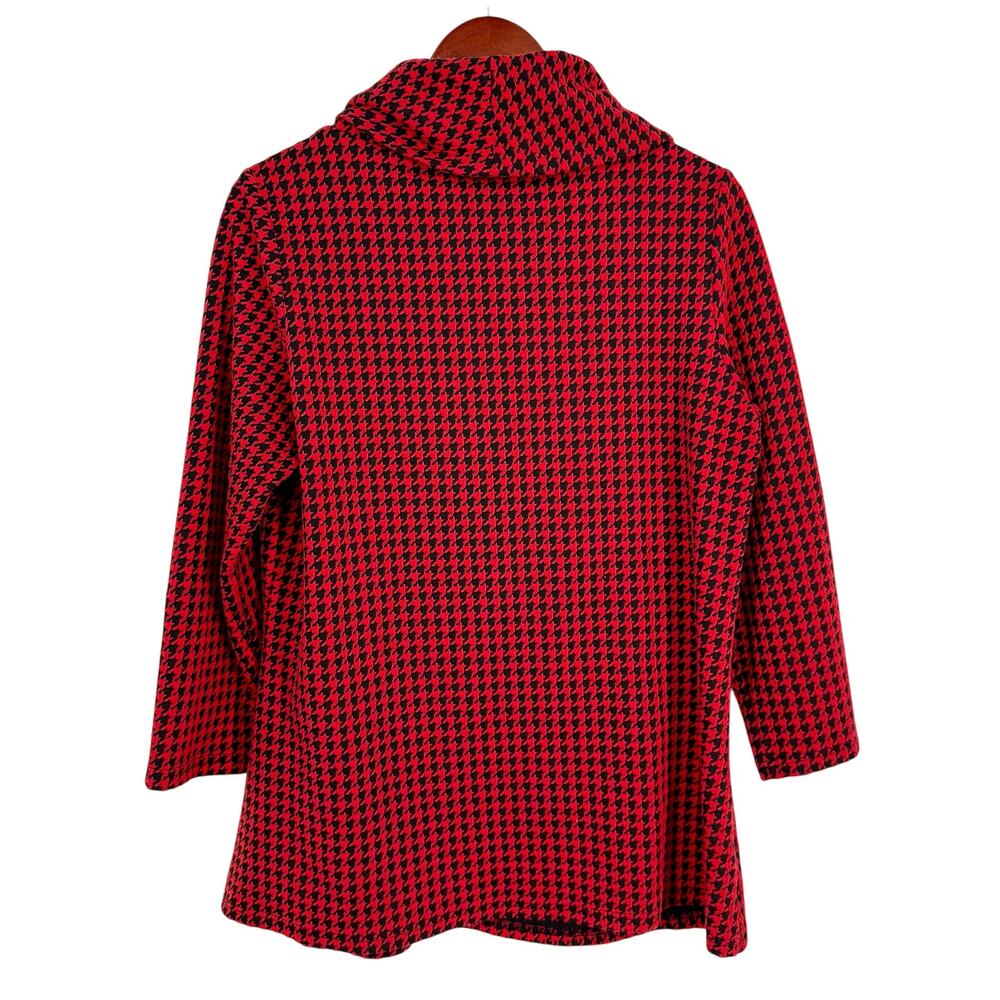 Calessa Medium Red Wearable Art Christmas Blouse … - image 8